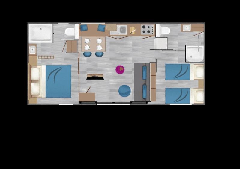 ZEcamping 4 familial piscine couverte chiens acceptés locatif TV 29m2 - image 45