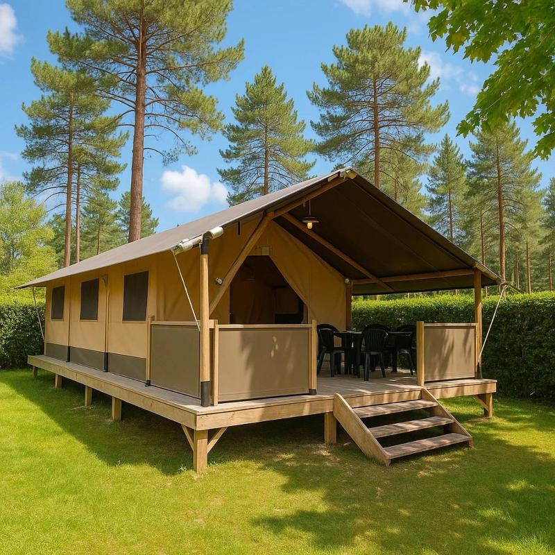 ZEcamping 4 familial piscine couverte chiens acceptés locatif TV 29m2 - image 20