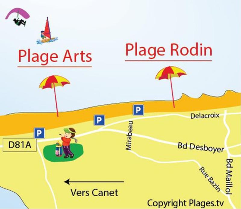 Plage à pied pour cet appartement climatisé - 4 couchages -4PLAGE9 - image 8