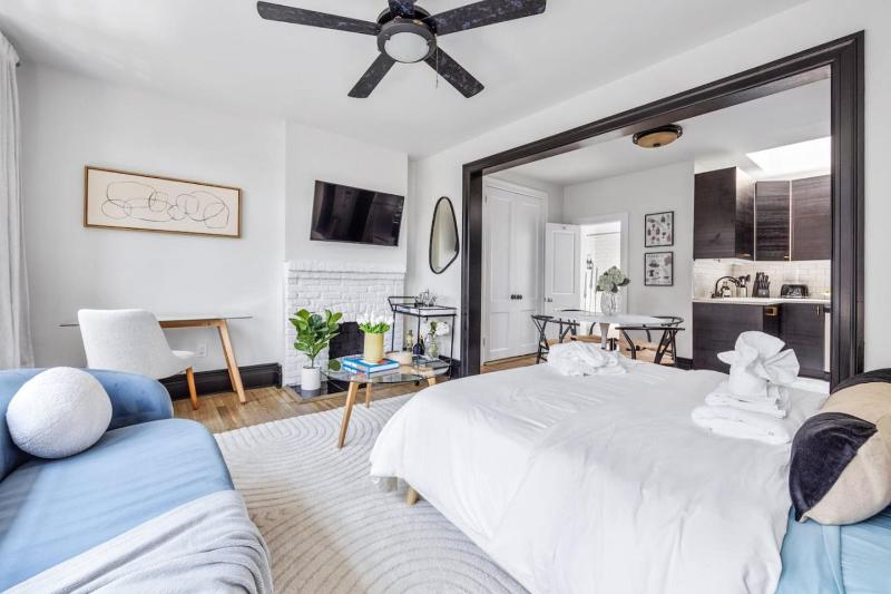 The West Village Penthouse Huge Windows Desk Skylights Cobblestone Street - image 6
