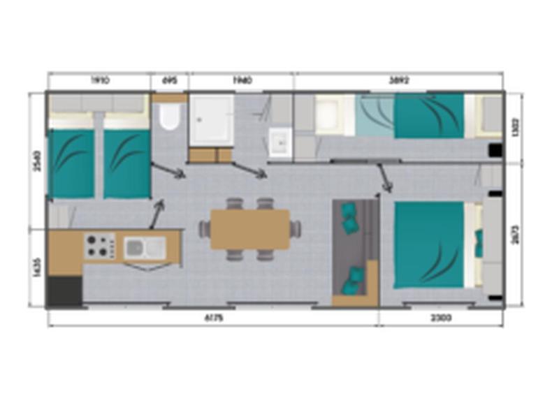 Mobil-home 6 pers avec Terrasse à Grimaud - API-1-52-1692 - image 6