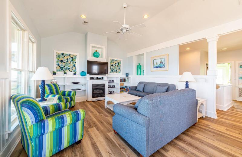 All is Well by the Sea - Oceanfront Pool Hot Tub Rec Room EV Charger Walk to Nags Head Pier - image 48