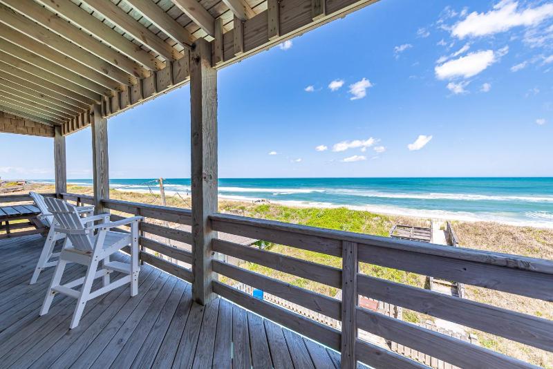 All is Well by the Sea - Oceanfront Pool Hot Tub Rec Room EV Charger Walk to Nags Head Pier - image 4