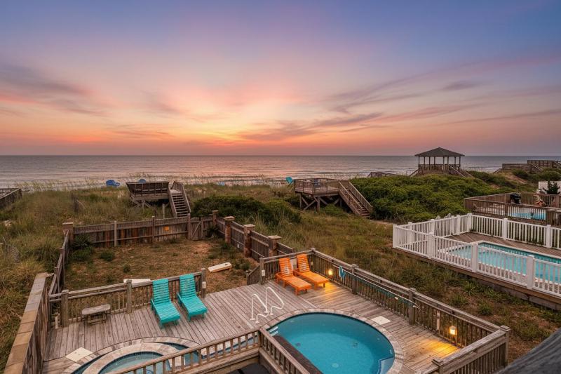Joshua's Tiki Hut - Nags Head MP 11 Oceanfront Elevator Pool Swim-Up Tiki Bar Hot Tub Pets OK - image 43