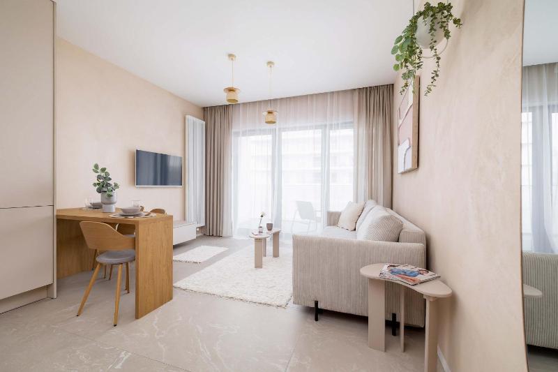Nowoczesny Apartament w Katowicach z Balkonem w Pobliżu Spodka by Noclegi Renters - image 3