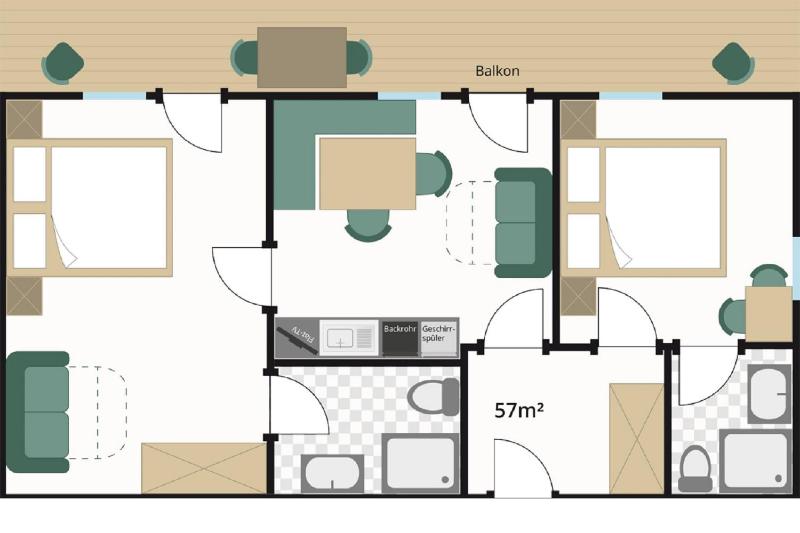 Deluxe Two-Bedroom Apartment image 2