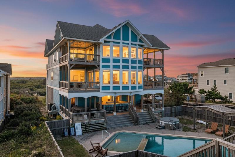 Outside-In - S Nags Head MP 18.5 Luxury Oceanfront Elevator Pool Cabana Home Theatre Pets OK - image 1