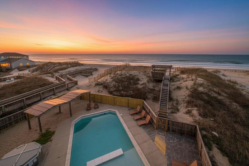 Outside-In - S Nags Head MP 18.5 Luxury Oceanfront Elevator Pool Cabana Home Theatre Pets OK - image 23