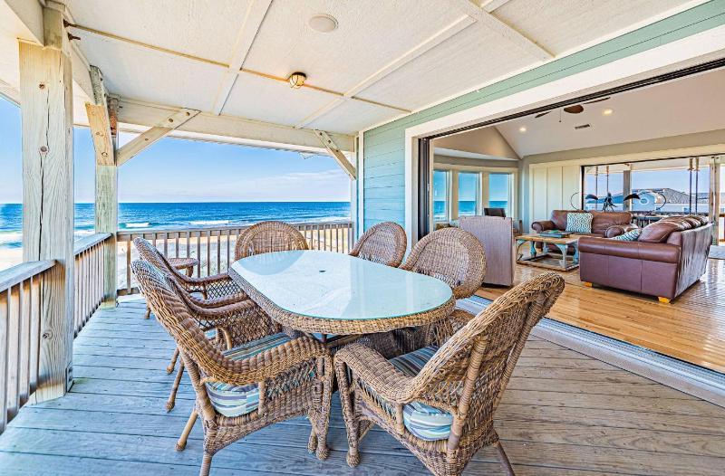Outside-In - S Nags Head MP 18.5 Luxury Oceanfront Elevator Pool Cabana Home Theatre Pets OK - image 13