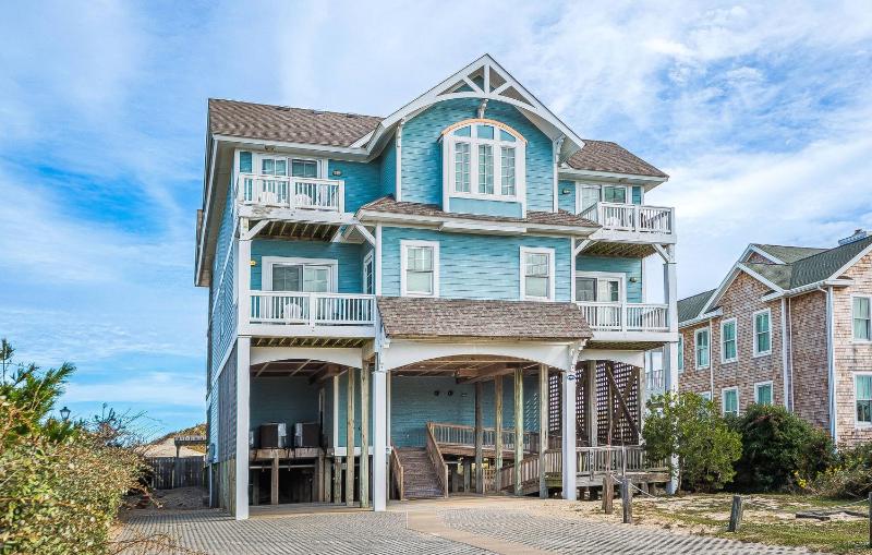 Outside-In - S Nags Head MP 18.5 Luxury Oceanfront Elevator Pool Cabana Home Theatre Pets OK - image 2