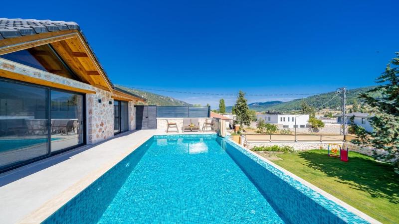 Sarıbelen 2 bedroom villa with private pool hot tub - image 33