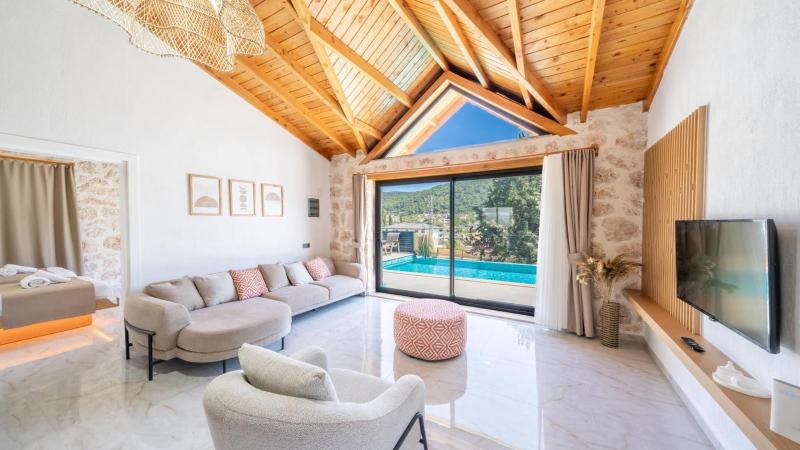 Sarıbelen 2 bedroom villa with private pool hot tub - image 49
