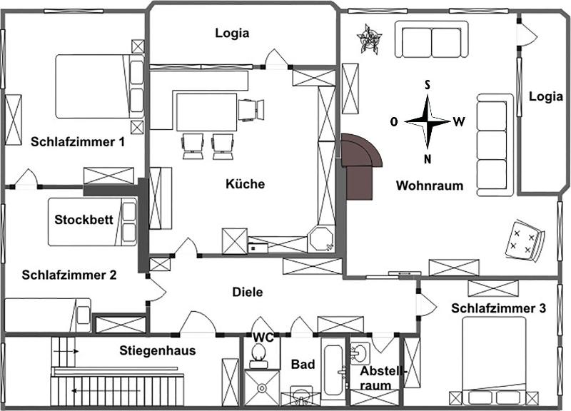 Three-Bedroom Apartment image 2