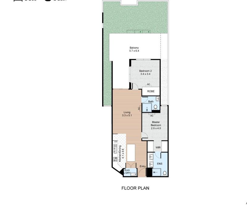 Modern 2-Bed Apartment with Private Balcony - image 3
