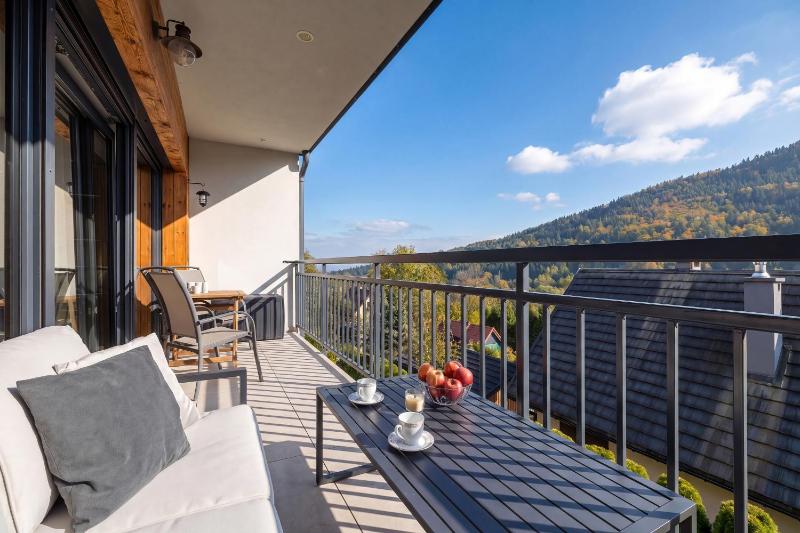 Sunny Apartment with Parking Jacuzzi Sauna & Balcony with Mountain View by Noclegi Renters - image 9