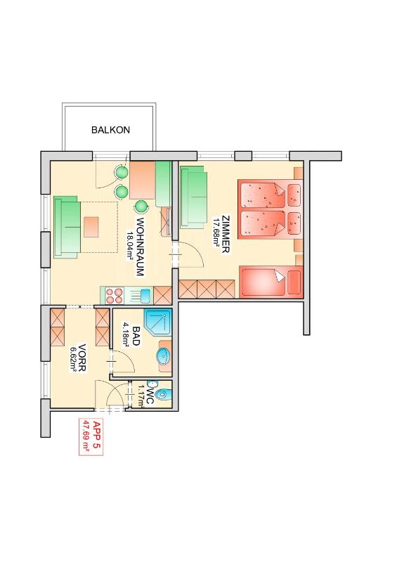 Apartment with Mountain View 2 image 2