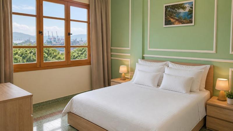 The rail charm 1 bedroom one living room with open kitchen bar 1 bathroom 1 balcony and entry hall - image 4