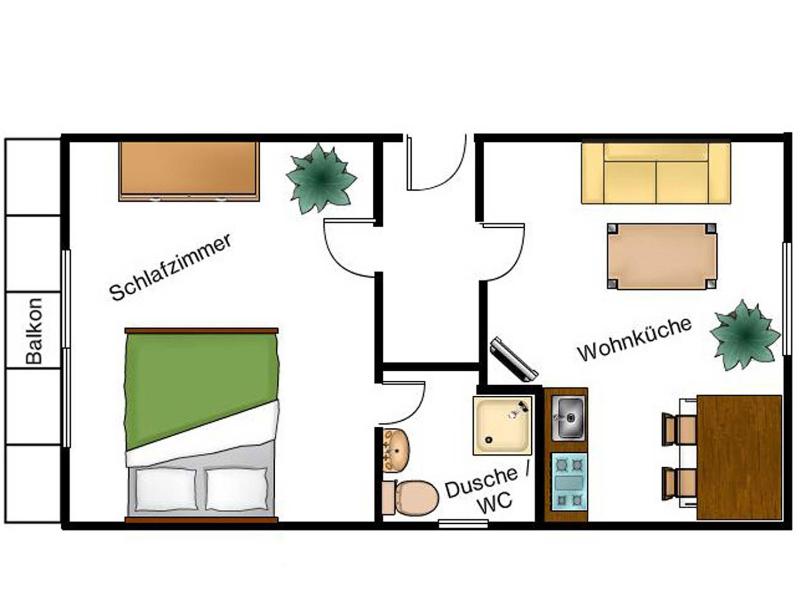 One-Bedroom Apartment image 2