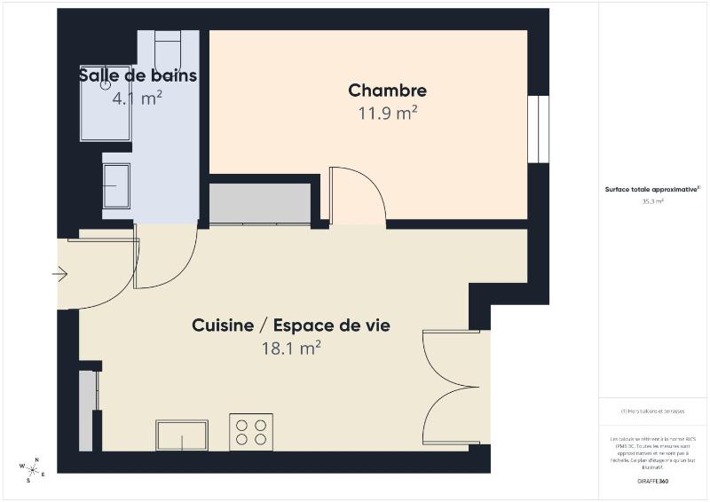 Le Drift - appartement pour 4 - piscine commune - image 7
