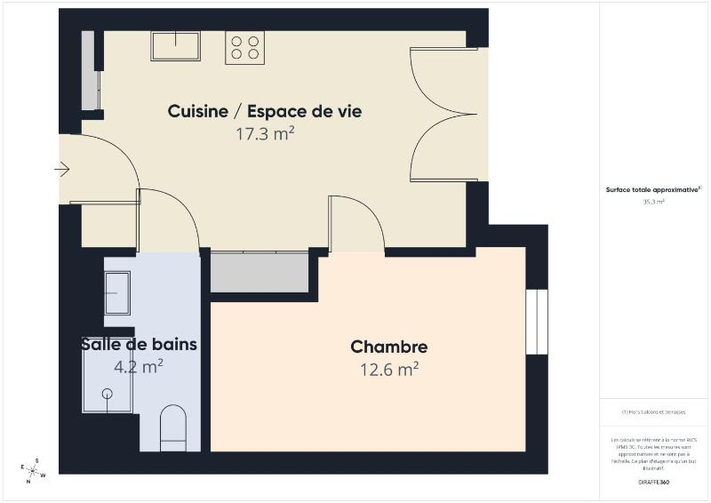 Chicama - appartement 4 pers - piscine commune - image 16