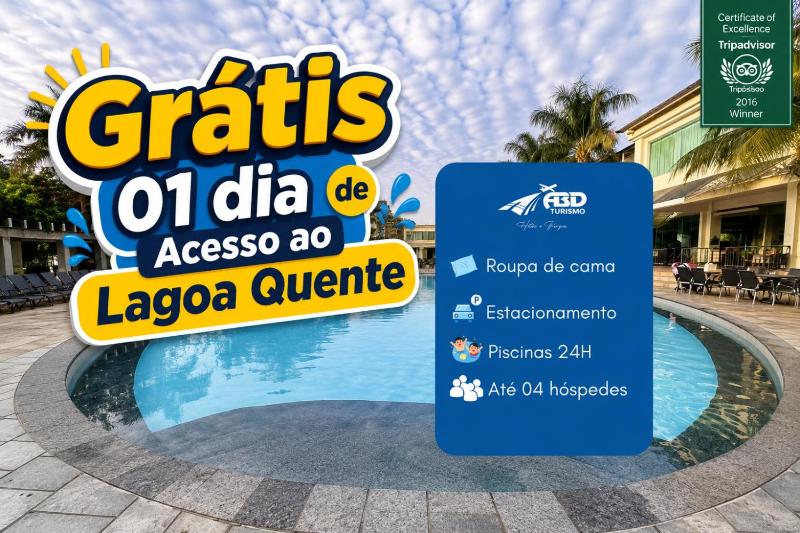 Lacqua di Roma com fogão geladeira e parque aquático 24h INCLUÍDO UM DIA NA LAGOA ECOPRAIA - image 1