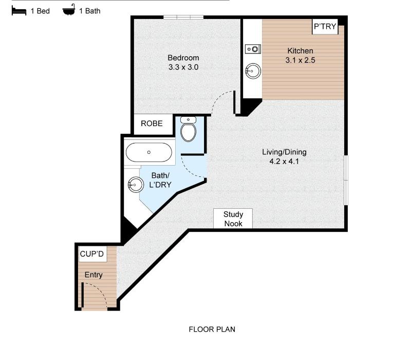Skyline 1-Bed Retreat in Brisbane City - image 3