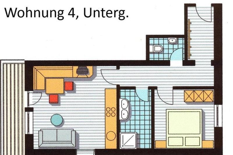 Duplex Two-Bedroom Apartment with Balcony image 3