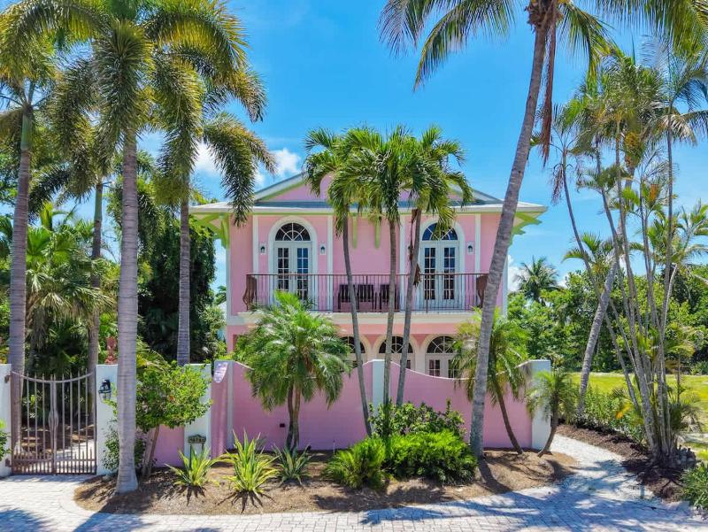 Waterfront Pink House with Private Dock & Pool - image 1