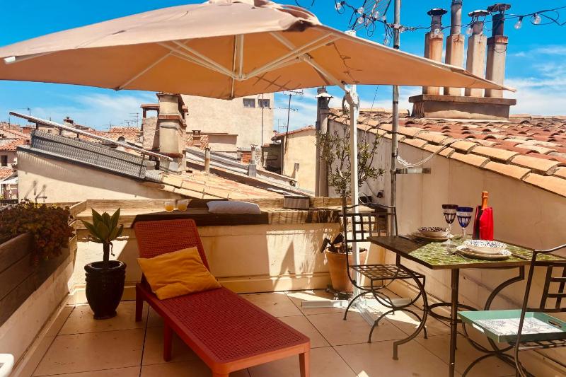 Rooftop terrace with Montpellier views - image 5
