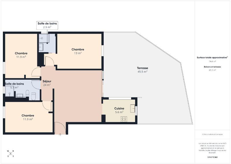 Appartement avec vue mer MQTI71 - 6 pax - image 9
