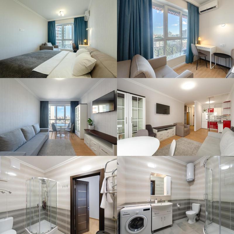 10-41b Kvartet Vasyl Lypkivskyi 16b Kyiv railway station metro nearby fantastic city view Petrovdom Apartment - image 5