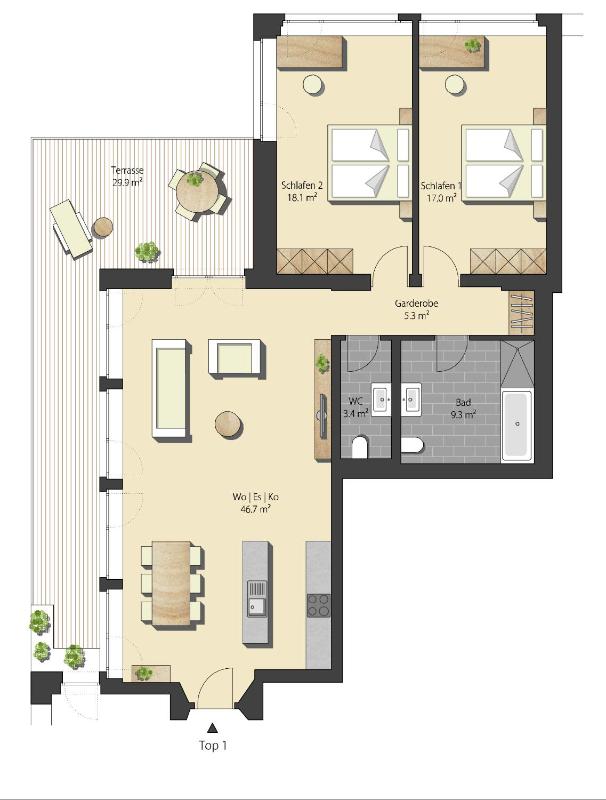 Two-Bedroom Apartment image 2
