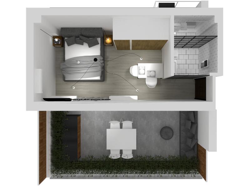 Penthouse Studio Apartment image 3