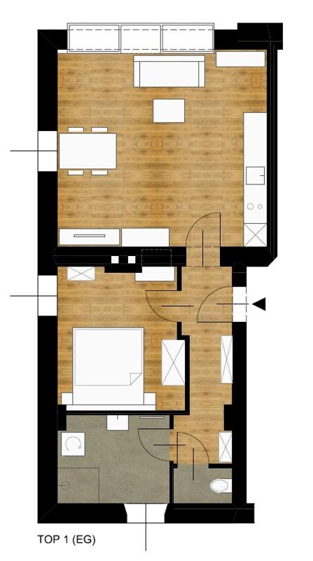 One-Bedroom Apartment image 2