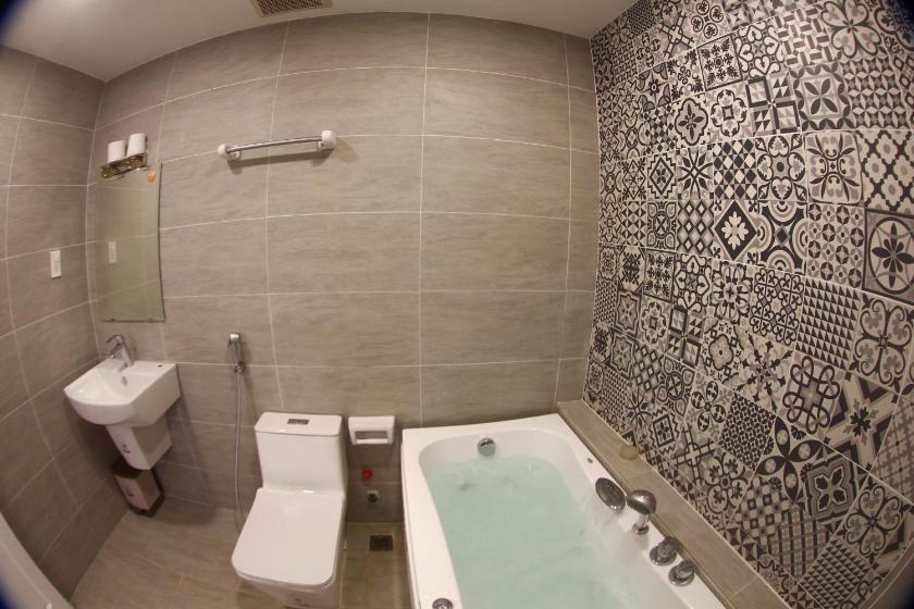 Phòng Deluxe giường đôi hoặc 2 giường đơn với Bồn tắm Spa Phòng Deluxe giường đôi hoặc 2 giường đơn với Bồn tắm Spa