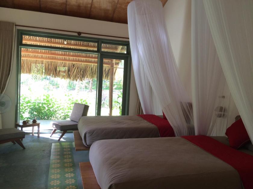 Phòng 2 Giường Đơn Nhìn Ra Khu Vườn