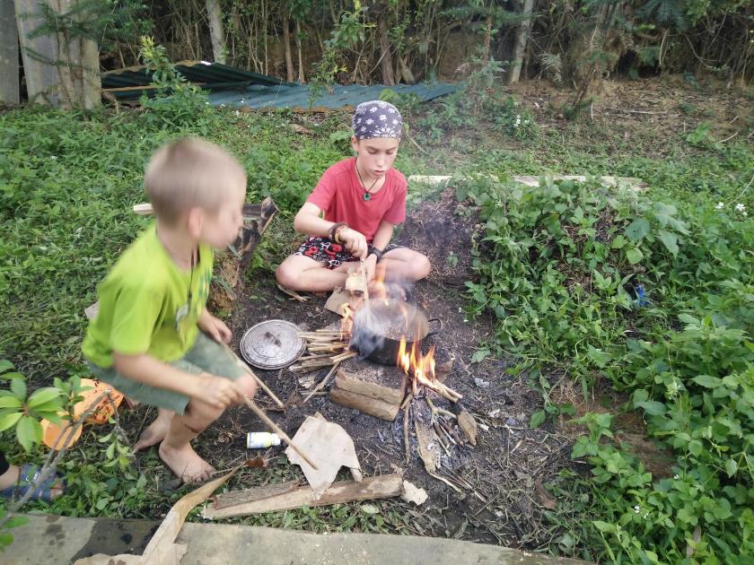 Phòng Gia đình Nhìn ra Vườn