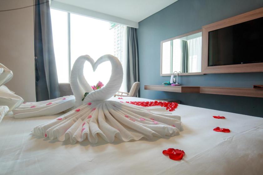 Phòng Deluxe Đôi hoặc 2 giường đơn nhìn ra 1 góc biển Phòng Deluxe Đôi hoặc 2 giường đơn nhìn ra 1 góc biển