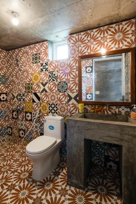 Phòng gia đình với phòng tắm riêng. Phòng gia đình với phòng tắm riêng.