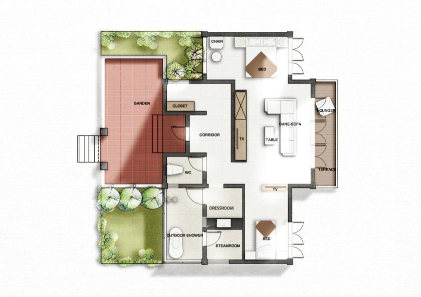 Biệt Thự Executive Có Phòng Xông Hơi Trong Phòng - Bao Gồm Mát-xa Chân, Suối Nước Nóng Onsen