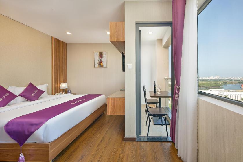 Lavender Two-Bedroom Apartment with River view