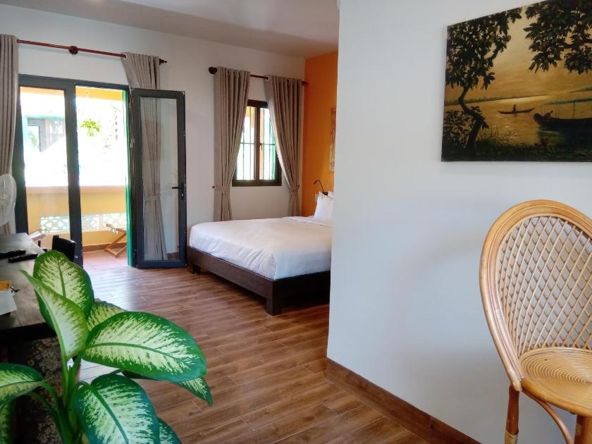 Phòng Deluxe Giường Đôi Với Ban công - Tầng Thượng