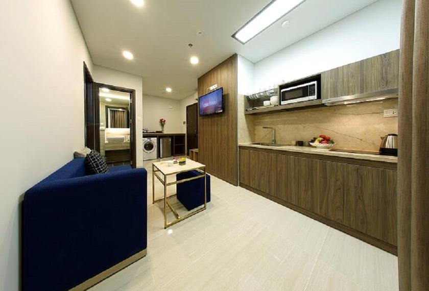 Suite Deluxe Có Giường Cỡ King Nhìn Ra Tòa Nhà Landmark 81 Suite Deluxe Có Giường Cỡ King Nhìn Ra Tòa Nhà Landmark 81