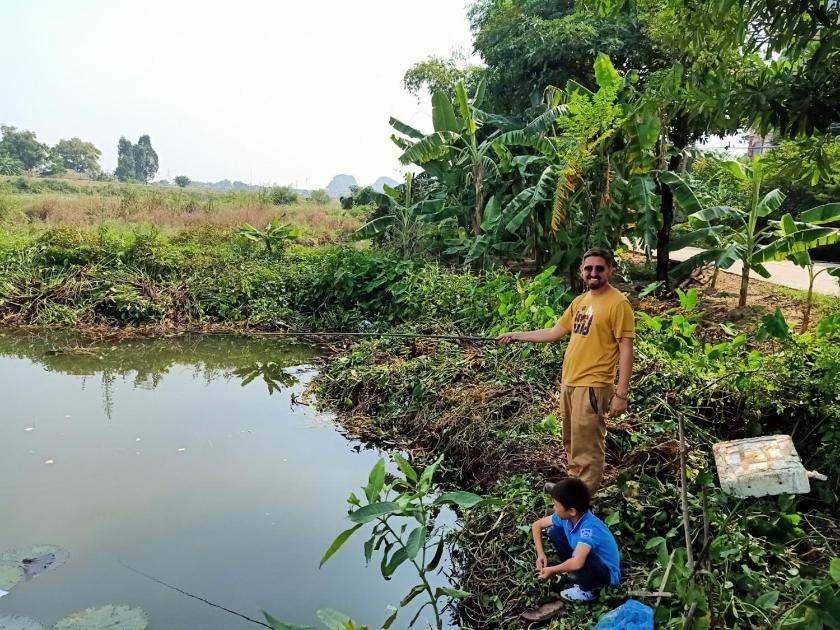 Phòng gia đình với phòng tắm riêng.