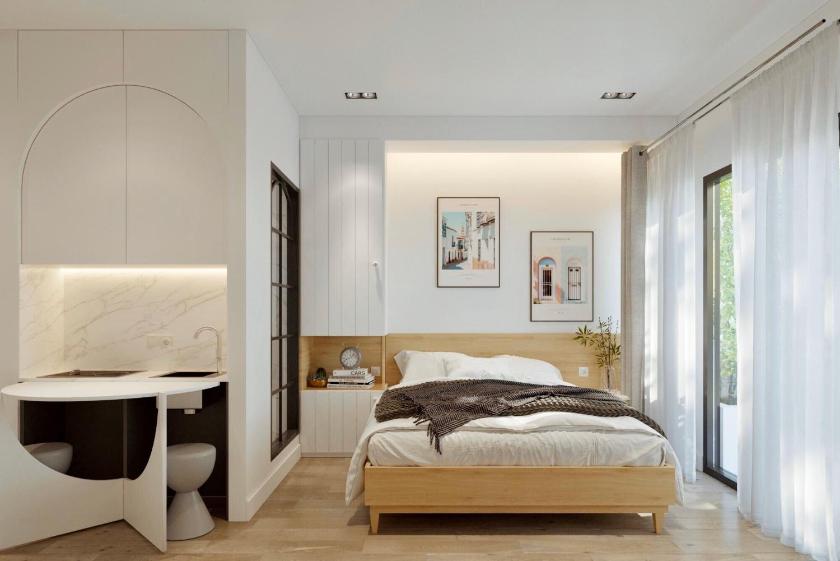 Phòng Giường Đôi Có Ban Công