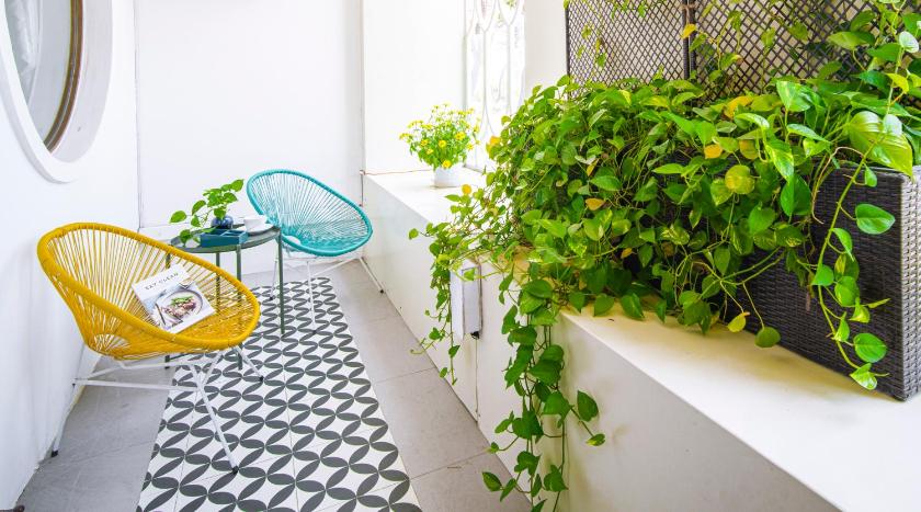 Phòng Deluxe Giường Đôi Có Ban Công