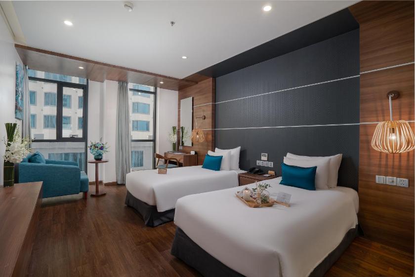Phòng Superior 2 Giường Đơn Nhìn Ra Một Phần Biển - Kèm Trà Chiều Phòng Superior 2 Giường Đơn Nhìn Ra Một Phần Biển - Kèm Trà Chiều
