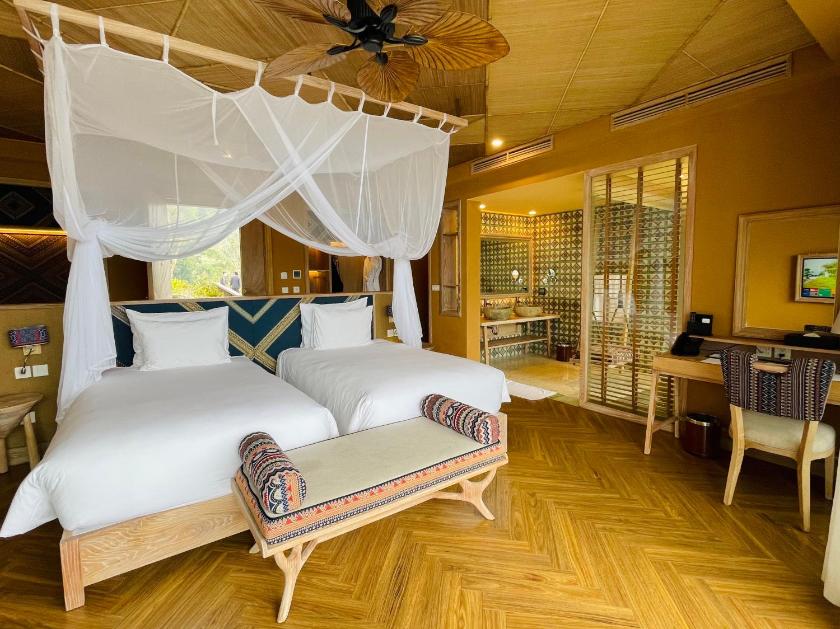 Phòng Deluxe Giường Đôi/2 Giường Đơn Có Ban Công Và Quyền Sử Dụng Suối Nước Nóng Phòng Deluxe Giường Đôi/2 Giường Đơn Có Ban Công Và Quyền Sử Dụng Suối Nước Nóng