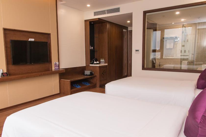 Phòng Deluxe 2 Giường Đơn, Nhìn Một Phần Ra Biển Với Trà Chiều/Đợt Lưu Trú Phòng Deluxe 2 Giường Đơn, Nhìn Một Phần Ra Biển Với Trà Chiều/Đợt Lưu Trú