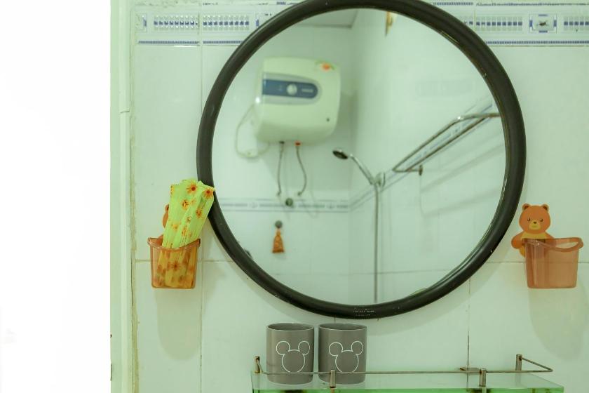 Phòng gia đình với phòng tắm riêng.